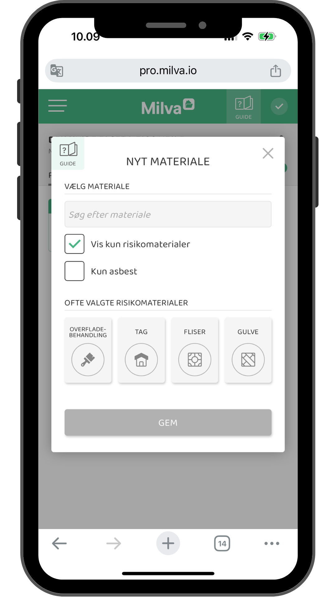 risikomaterialer phone